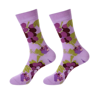 Feelin’ Grape Today: Purple Grapes Socks, Ladies Feelin’ Grape Today: Purple Grapes Socks, grape socks, purple grape socks, fruit socks, funny grape socks, novelty grape socks, cute fruit socks, grape print socks, purple socks with grapes, fun food socks, quirky socks for fruit lovers, unisex grape socks, grape themed socks, grapevine socks, juicy socks, cool socks with grapes, socks for fruit lovers, food print socks, funky fruit socks, colorful grape socks, purple novelty socks