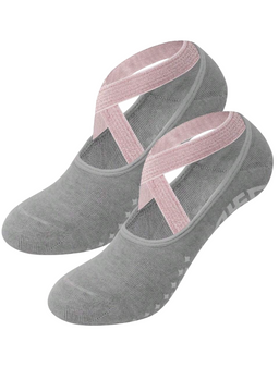 Grey No Slip, Just Zen: Yoga Socks, Ladies Grey No Slip, Just Zen: Yoga Socks, Grey Yoga Socks, No Slip Yoga Socks, Women’s Yoga Socks, Non Slip Socks, Cross Strap Yoga Socks, Solid Colour Yoga Socks, Grip Socks For Women, Yoga Socks NZ, Comfortable Yoga Socks, Non-Slip Grip Socks
