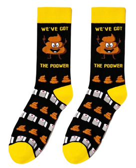 We've Got The Poower Socks, Men's We've Got The Poower Socks, We’ve Got the Poower Socks, Funny Poop Socks Mens, Toilet Humor Socks for Men, Gag Gift Socks Mens, Novelty Poop Print Socks, Mens Crew Socks Funny, Quirky Mens Socks, Joke Socks for Men, Funny Bathroom Humor Socks, Poop Emoji Socks Mens