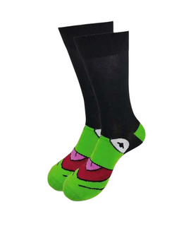 Feelin’ Froggy: Kermit Socks, Kermit Socks, Frog Socks, Funny Socks, Cute Socks, Green Socks, Cartoon Socks, Character Socks, Novelty Socks, Feelin Froggy Socks, Kermit the Frog Socks, Unisex Socks, Gift Socks, Quirky Socks, Fun Socks