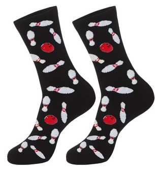 Spare Pair: Bowling Alley Socks, Ladies Spare Pair: Bowling Alley Socks, Bowling Socks, Ladies Socks, Funny Socks, Cute Socks, Sports Socks, Novelty Socks, Bowling Alley Socks, Strike Socks, Pin Socks