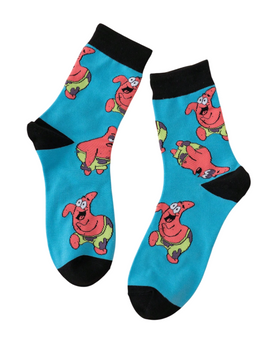 Starfish Swagger: Patrick Socks, Men's Starfish Swagger: Patrick Socks, Patrick Socks, Starfish Socks, Funny Cartoon Socks, Novelty Men's Socks, Colorful Crew Socks, SpongeBob Socks, Patrick Star Socks, Fun Gift Socks, Cool Men's Socks, Cartoon Character Socks, Unique Pattern Socks, Funky Blue Socks, Casual Funny Socks, Men's Fashion Socks, Quirky Gift For Him, Trendy Printed Socks, Comfortable Cotton Socks, Bold Design Socks, Cute Character Socks, Fun Everyday Socks