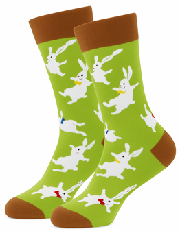 The Great Hoppening: Bunny Socks, Men's The Great Hoppening: Bunny Socks, Bunny Socks, Rabbit Socks, Animal Socks, Fun Socks, Novelty Socks, Green Socks, Cute Socks, Easter Socks, Spring Socks, Patterned Socks, Crew Socks, Bright Socks, Playful Socks, Mens Socks, Womens Socks, Unisex Socks, Gift Socks, Quirky Socks, Trendy Socks, Cotton Socks, Comfortable Socks, Funny Socks, Everyday Socks, Stylish Socks, Character Socks, Unique Socks
