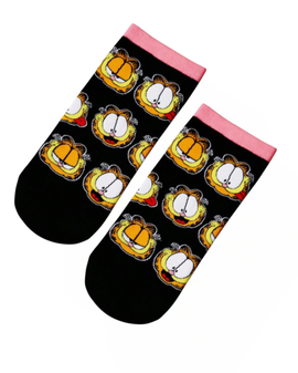 Many Moods of Garfield Ankle Socks, Ladies Many Moods of Garfield Ankle Socks, Many Moods of Garfield Socks, Garfield Socks, Ladies Socks, Ankle Socks, Cartoon Socks, Fun Socks, Novelty Socks, Garfield Faces, Character Socks, Cute Socks