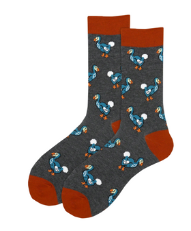 Dodo Mojo: Bird Socks, Men's Dodo Mojo: Bird Socks, Dodo Socks, Men's Dodo Socks, Bird Socks, Novelty Socks, Fun Men's Socks, Extinct Animal Socks, Patterned Socks, Quirky Socks, Animal Socks, Gift For Men, Crew Socks, Stylish Socks, Unique Socks, Cool Men's Socks, Funny Socks, Men's Footwear, Men's Accessories, Dodo Lover Gift