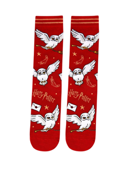 School Of Magic Owl Mail: Harry Potter Socks, Men's School Of Magic Owl Mail: Harry Potter Socks, Men's School Of Magic Owl Mail Socks, Men's Wizard Inspired Socks, Magic Owl Pattern Socks For Men, Fun Novelty Wizard Socks, Owl Post Themed Accessories, Men's Fantasy Crew Socks, Unique Gift For Magic Fans, Playful Owl Design Socks, Trendy Printed Socks For Men, Men's Magical Fashion Socks