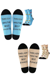 Best Fiancée Ever Matching Socks Set, Best Fiancée Ever Matching Socks Set, Fiancée Socks Gift Set, Engagement Socks For Couples, Matching Fiancée Socks, Funny Engagement Socks, His And Hers Fiancée Socks, Couples Novelty Socks, Engagement Gift Socks, Wedding Countdown Socks, Bride And Groom Socks Gift, This Guy Has The Best Fiancée Socks, This Lady Has The Best Fiancé Socks, Romantic Couple Socks, Cute Engagement Gift, Proposal Gift Socks, Wedding Gift Socks For Couple, Matching Couple Socks, Love Themed Socks, Engagement Announcement Socks, Couple Gift Idea Socks, Best Fiancée Ever His And Hers Socks Set