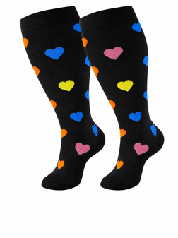 Heart To Heart Compression Socks, Ladies Heart To Heart Compression Socks, Ladies Heart To Heart Compression Socks 3XL, Ladies Compression Socks, Women's Compression Socks, Heart Compression Socks, Colourful Hearts Socks, Plus Size Compression Socks, Wide Calf Compression Socks, Knee High Compression Socks, Support Socks, Compression Stockings, Women's Support Socks, Compression Socks For Travel, Travel Compression Socks, Flight Socks, Circulation Socks, Leg Support Socks, Swelling Relief Socks, Colourful Compression Socks, Patterned Compression Socks, Heart Pattern Socks, Nursing Compression Socks, Medical Compression Socks, Extra Wide Compression Socks, 2XL Compression Socks, 3XL Compression Socks, 4XL Compression Socks, 5XL Compression Socks, 6XL Compression Socks, 7XL Compression Socks, Compression Socks NZ, Sock Boutique NZ