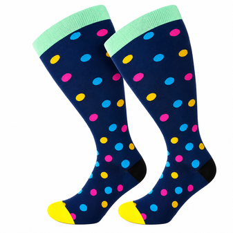 Ladies Spot On Compression Socks, Ladies Spot On Compression Socks - 5XL, Ladies Compression Socks, Women's Compression Socks, Polka Dot Compression Socks, Dot Pattern Compression Socks, Knee High Compression Socks, Support Socks, Compression Stockings, Women's Support Socks, Colourful Compression Socks, Patterned Compression Socks, Compression Socks For Travel, Travel Compression Socks, Flight Socks, Circulation Socks, Leg Support Socks, Swelling Relief Socks, Nursing Compression Socks, Medical Compression Socks, Everyday Compression Socks, Women's Knee High Socks, Fashion Compression Socks, Colourful Support Socks, Compression Socks NZ, Support Socks NZ, Travel Socks NZ, Women's Compression Stockings, Sock Boutique NZ, Ladies Support Socks, Knee High Support Socks, Compression Wear