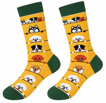 Peeking Pups: Dog Socks, Ladies Peeking Pups: Dog Socks