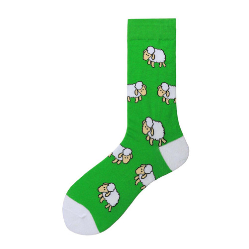 Green Sheep Socks