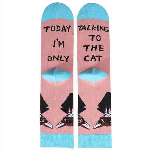"Today I'm only talking to the cat" Socks