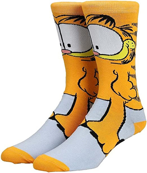 Garfield Socks, men's garfield socks, orange cat, garfield orange cat socks, lazy cat socks, cat socks, men's cat socks, sock boutique, largest range of cat socks, nz socks, kiwi socks, funny socks, perfect gift ideas, biggest range of socks, cute socks, funky socks, bright socks, crew socks for men
