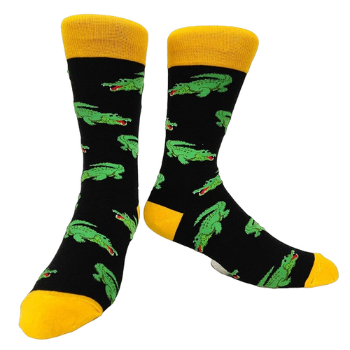 Men's Alligator Socks, Alligator Socks, Alligator Crew Socks, Croc Socks