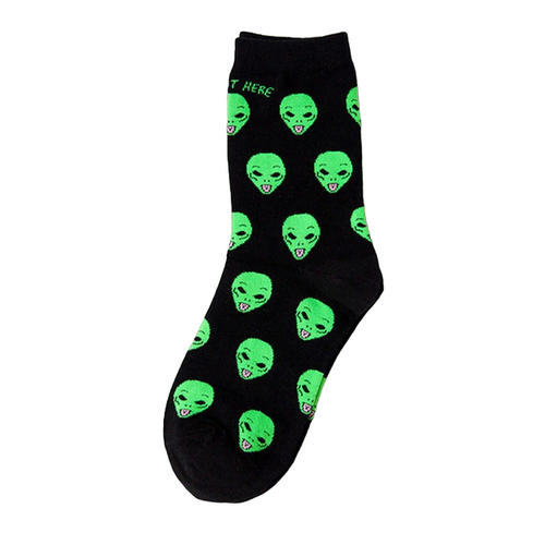 Cheeky Alien Head Socks