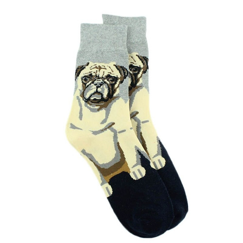 Pug Socks, dog socks, ladies dog socks, men's dog socks, sock boutique, novelty pug socks, pug socks novelty gift
