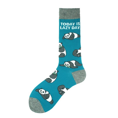 Men's Lazy Panda Socks, lazy panda, sock boutique, novelty socks, panda socks