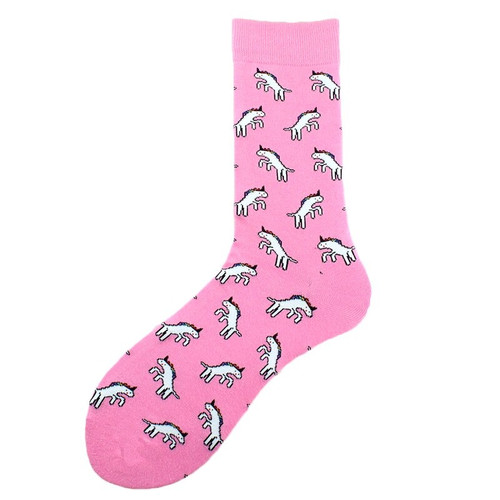 Ladies Pink Unicorn Socks