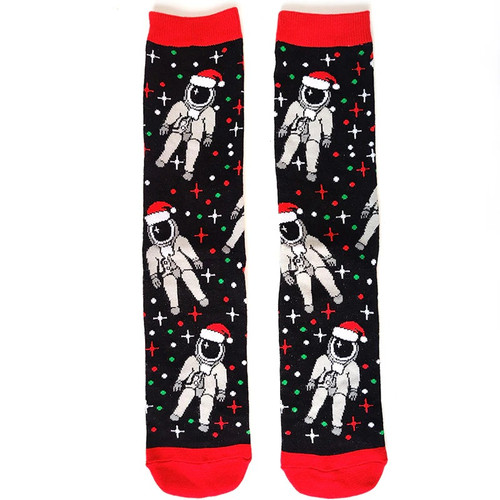 Christmas Astronaut Socks, Astronaut, Space Socks, Christmas Space, Sock Boutique