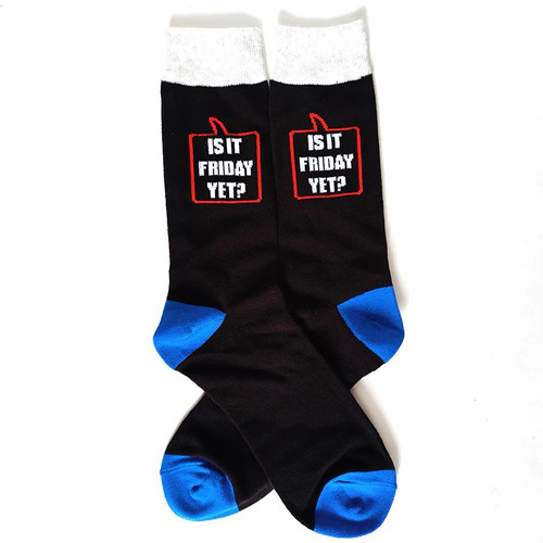 Is It Friday Yet? Socks, novelty socks, men's novelty socks, sock boutique