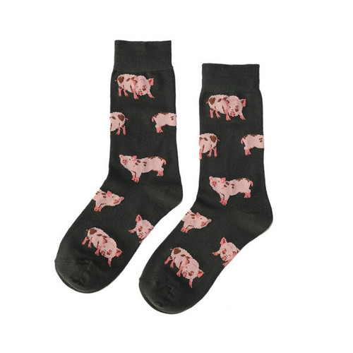 Pig Socks, pig, ladies pig, ladies pig socks, pink pig, sock boutique