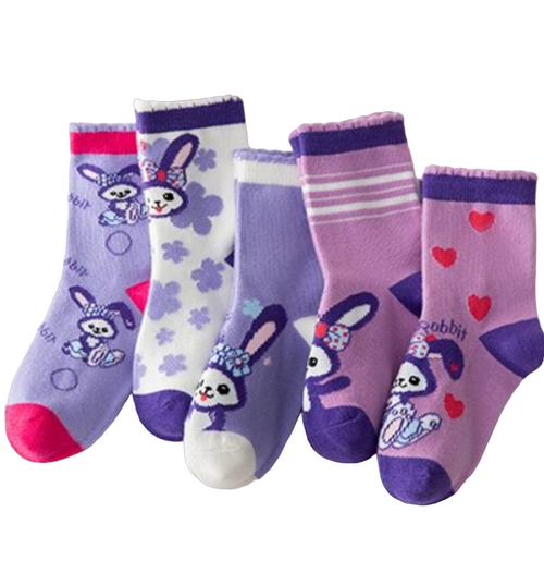 Purple Rabbit Socks, rabbit socks, kids socks, sock boutique, girls socks, girls rabbit socks, kids rabbit socks, kids animal socks