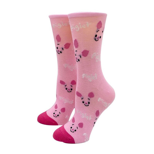 Pink Piglet Socks, piglet socks, sock boutique, pink socks