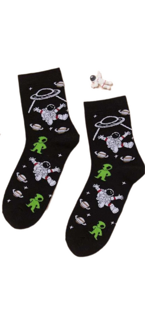 Ladies Alien Astronaut Socks