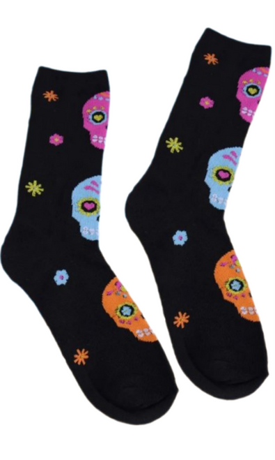 Sparkly Skull Socks, skull socks, ladies skull socks, sparkly socks, sock boutique