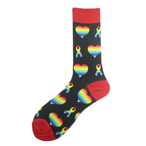 Rainbow Love Socks, rainbow pride socks, sock boutique, socks for everyone, rainbow socks, lgbtq socks, lgbtq community, colourful socks