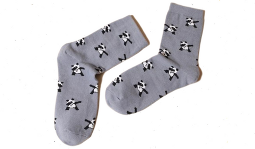 Dabbing Panda Socks, panda socks, sock boutique, novelty socks, novelty panda socks, socks with pandas on them, panda gift