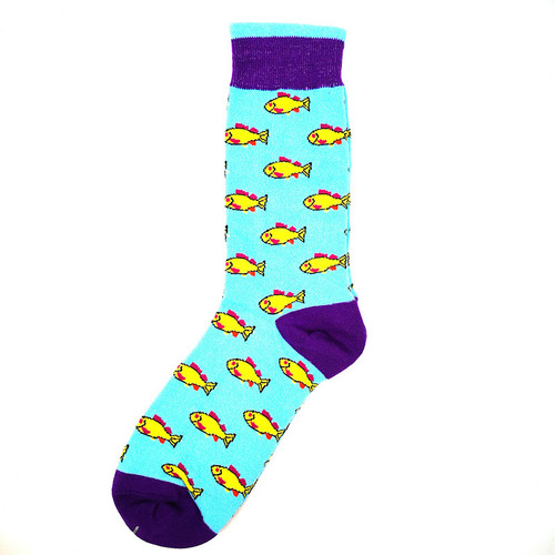 Fish Socks, sock boutique, men's fish socks, men's novelty fish socks, fishermen socks, fishermen socks as gift, gift fish socks, novelty socks for men, socks for dad, fishing socks