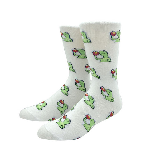 Kermit the Frog Socks, kermit socks, sock boutique, novelty socks, novelty socks nz, kermit socks for ladies, ladies kermit socks, kermit drinking, green little kermit socks, socks kermit, frog socks