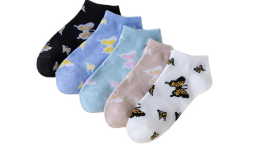 Butterfly socks, butterfly ankle socks, ladies butterfly socks,  sock boutique, perfect gift ideas, novelty socks, novelty insect socks, butterfly socks, crawly things socks, nz socks, not just socks, kiwi socks