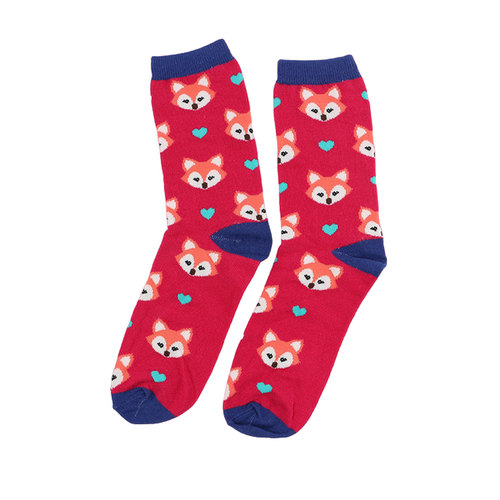 Fox Love Heart Socks, fox socks, love heart socks, love fox socks, sock boutique, cute socks, funky socks, nice socks, cutest socks, perfect gift ideas, baby fox socks, nz socks, kiwi socks, nice socks, cheap socks