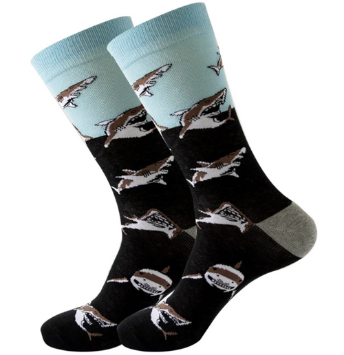 Hungry Shark Crew Socks, shark socks, ocean socks, fish socks, Novelty Socks, Fun Socks, Funny Socks, Sock Boutique, Sock Boutique NZ, Extensive Range of Socks, Fun Socks, Quirky Socks, Playful Designs, Unique Patterns, Cute Animals, Vibrant Colours, Expressive Socks, Humorous Socks, Imaginative Prints, Gift-worthy Socks, Best gift ideas, Surprise and delight, Whimiscle Styles, Creative Socks, Statement Socks, Comfortable Socks, Men's Novelty Socks, Women's Novelty Socks, NZ Socks, Biggest Range, Perfect Gift, Funny Socks, Cool Socks, Something for Everyone, For someone who has everything, NZSB, Ankle Socks, Crew Socks, Wellbeing Socks, Kids Socks, Teens Socks, Affordable Socks, Happy Socks, Crazy Socks, Novetly Gift Socks, Amazing Socks, Craziest Socks, Sports Socks, Cartoon Socks, Animal Socks, Movie Socks, Food Socks, Flower Socks, Fairy Socks, Tree Socks, Nature Socks, Gaming Socks, Larger Size Socks, Love Heart Socks, Medical Socks, Music Socks, Rainbow Pride Socks, Shape Socks, Space Socks, Teddy Bear Socks, Transport Socks, Alien Socks, Skull Socks, Halloween Socks, Christmas Socks, Business Socks, Car Socks, Multipack Socks, Best Ever Socks