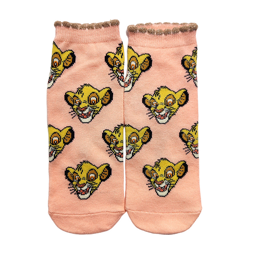 Ladies Simba Ankle Socks, lion king ankle socks, Simba socks, ladies simba socks