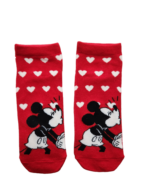 Ladies Mickey Mouse Kissing Ankle Socks, Mickey Mouse Kissing, Mickey Mouse Ankle Socks