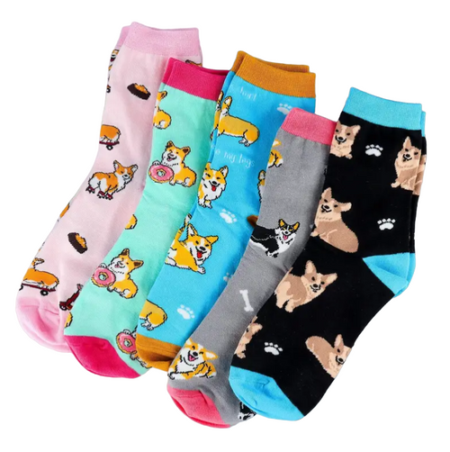Ladies Simply Corg-eous Socks, Corgi Socks, Dog Socks, Ladies Corgi Socks, Ladies Dog Socks