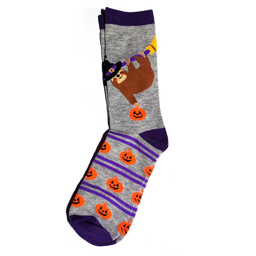 Halloween Sloth Socks, Ladies Halloween Sloth Socks, Sloth Socks
