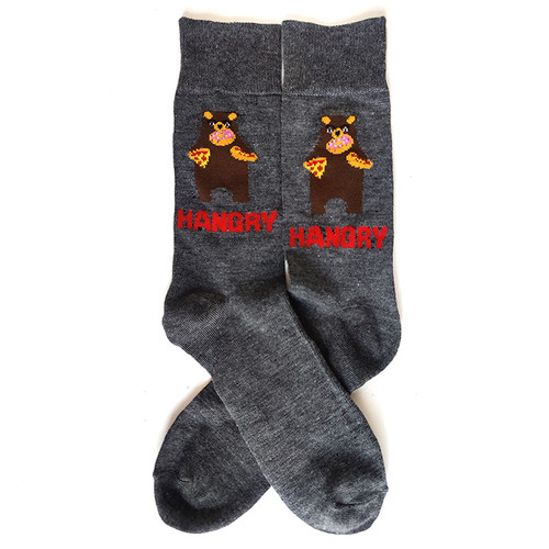 Hangry Crew Socks Unisex, Hangry Socks, Angry for not eating socks, unisex hangry socks, Hangry Bear Socks