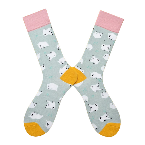 Polar Bear Socks, Ladies Polar Bear Socks, Ladies Polar Bear Crew Socks, Polar Bear Crew Socks, Bear Socks