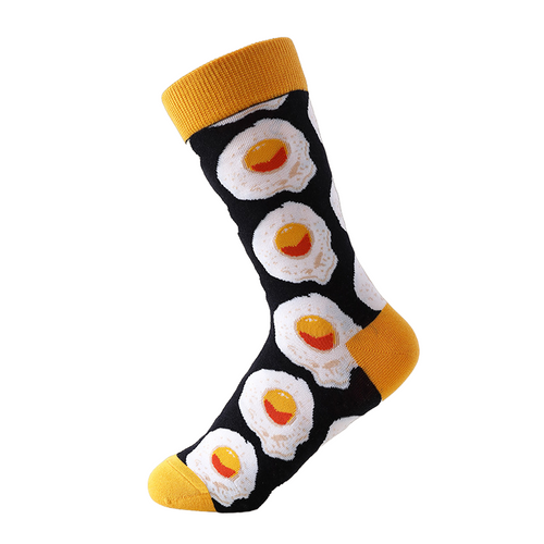 Fried Egg Socks, men's Fried Egg Socks, Men's egg socks, food socks for men