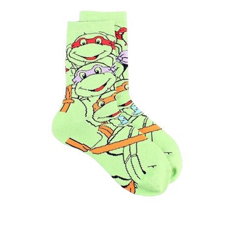 Teenage Ninja Turtle Socks, Turtle Socks, TNT Socks, TNT Crew Socks, Ninja turtle Socks