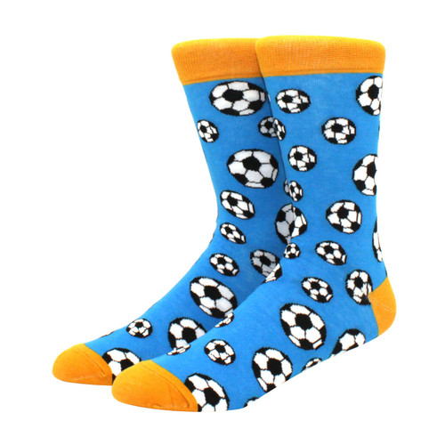 Soccer Ball Socks, Men's Soccer Ball Socks, Soccer Ball Crew Socks, Football socks, Men's Football Socks