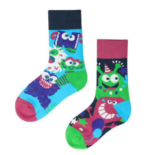 Kids Monster Mismatched Socks