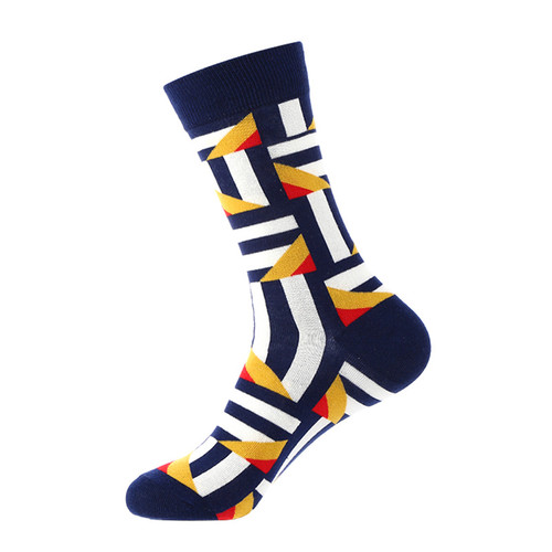 Abstract Design Socks, Men's Abstract Design Socks, Abstract Crew socks, Men's Abstract Crew Socks
