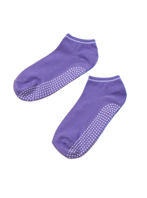 Non-slip Yoga Socks, Ladies Non-slip Yoga Socks, Purple Non-slip Yoga Socks, Ladies Purple Non-slip Yoga Socks, Non Slip Ankle Socks