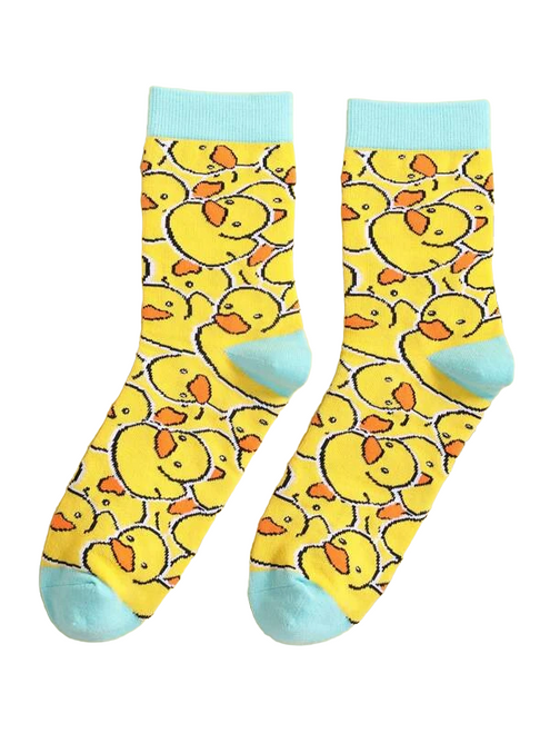 Rubber Ducky Socks, duck socks, Ladies Rubber Ducky Socks, ladies duck socks