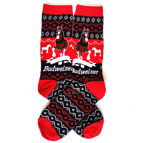 Nordic Budweiser Socks, Men's Nordic Budweiser Socks, Budweiser Socks, Nordic Budweiser Horse Socks